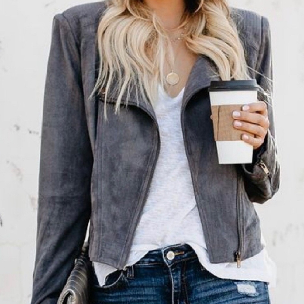 SoldOut Affair of the Heart Vici Suede Moto Jacket
